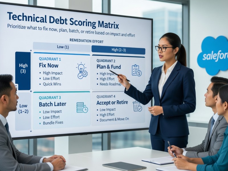 Technical Debt Scoring Matrix: A Solution for Salesforce&nbsp;Teams